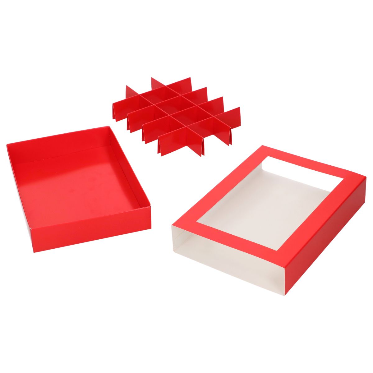 Treat & Letter Box, Röd 20 x 14 x 3,5 cm 10 st - FunCakes
